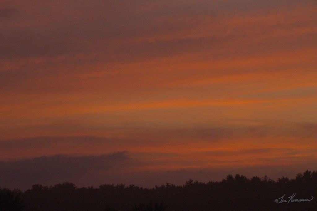 a moody orange sunset